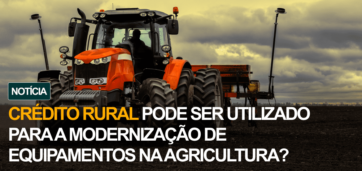 Plantação agrícola representando Crédito Rural